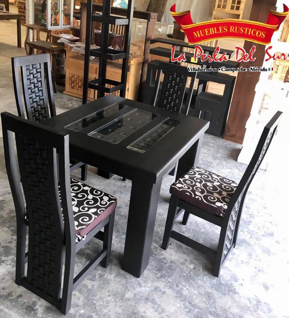 COMEDOR DE 4 SILLAS, MESA 4 PATAS R. "VALENCIA" - Imagen 2