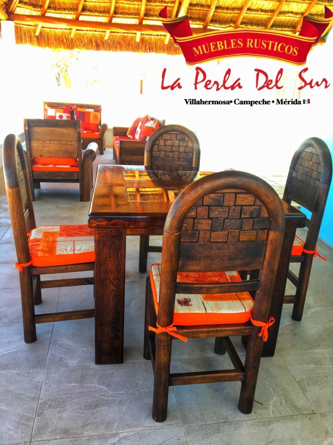 COMEDOR DE 4 SILLAS, MESA 4 PATAS R. "VALENCIA" - Imagen 3