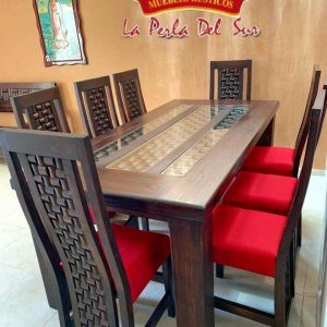 COMEDOR DE 8 SILLAS, MESA 4 PATAS R. "VALENCIA"