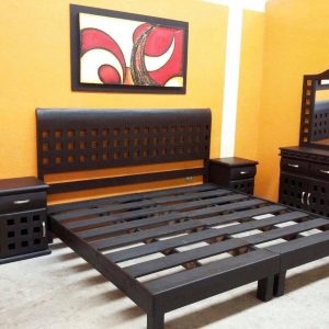 RECAMARA KING SIZE MODELO DE CUADROS (5 PIEZAS)