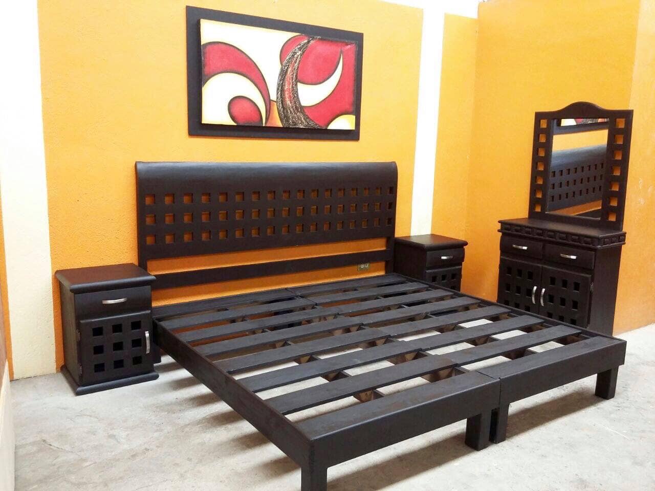 RECAMARA KING SIZE MODELO DE CUADROS (5 PIEZAS)