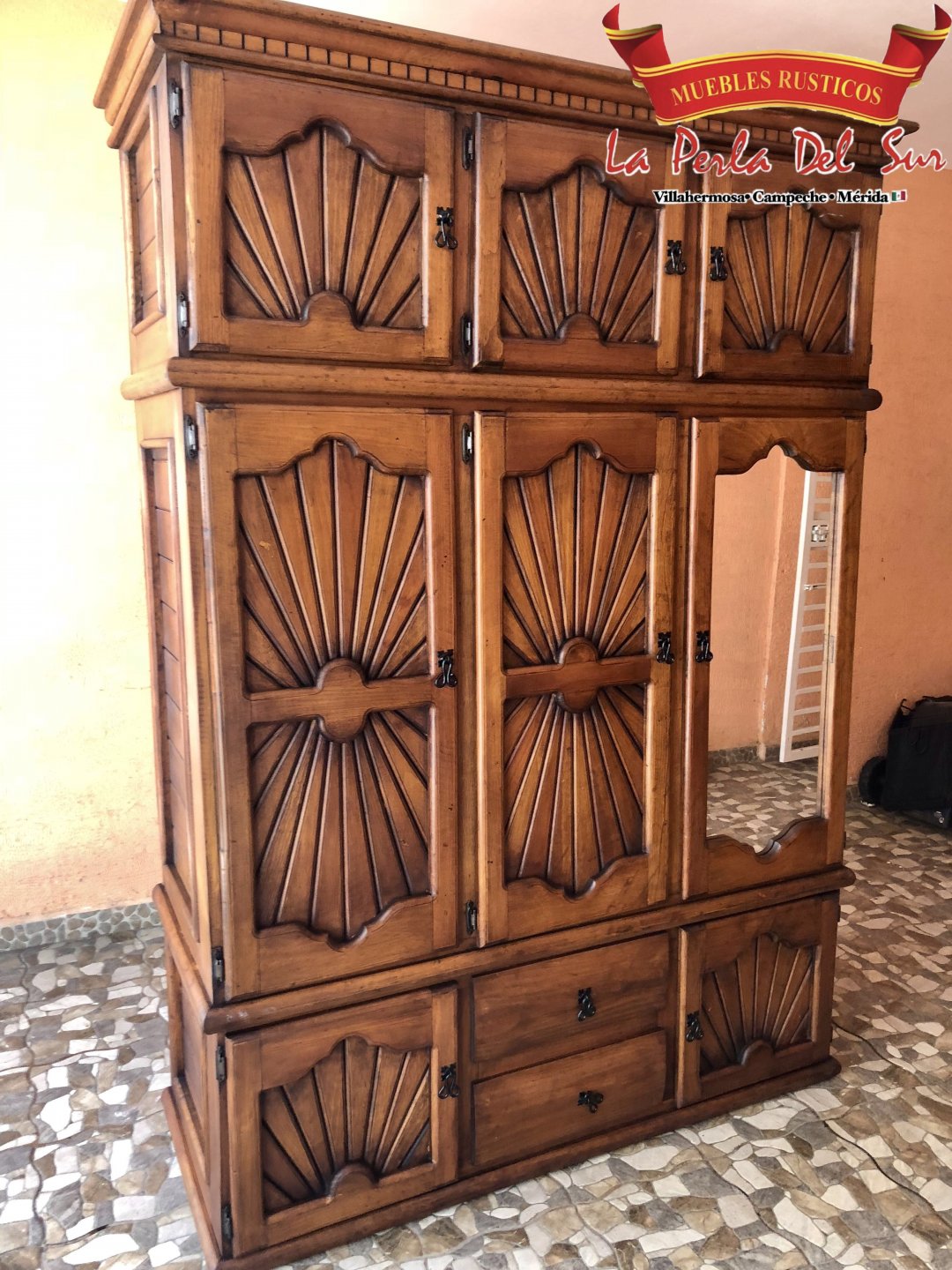 CLOSET MONTABLE, 1.50 M. DE LARGO REFORZADO. "ALBARRAN" ABANICO - Imagen 2