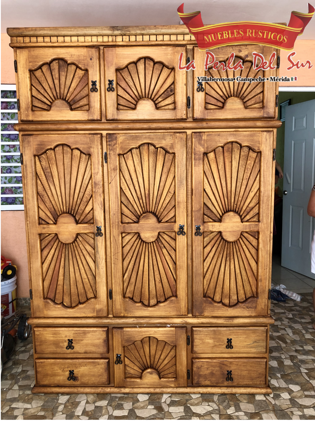 CLOSET MONTABLE, 1.50 M. DE LARGO REFORZADO. "ALBARRAN" ABANICO