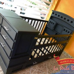 CAMA CUNA DESARMABLE. "CUADROS"