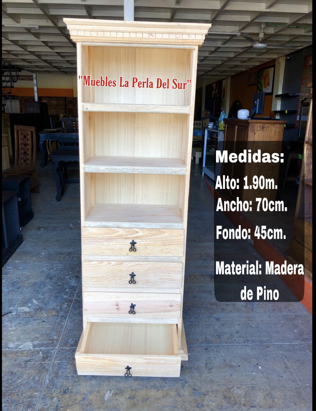 COMODA ESTILO "HOME DP" CAJONERA C/REPIZAS - Imagen 3