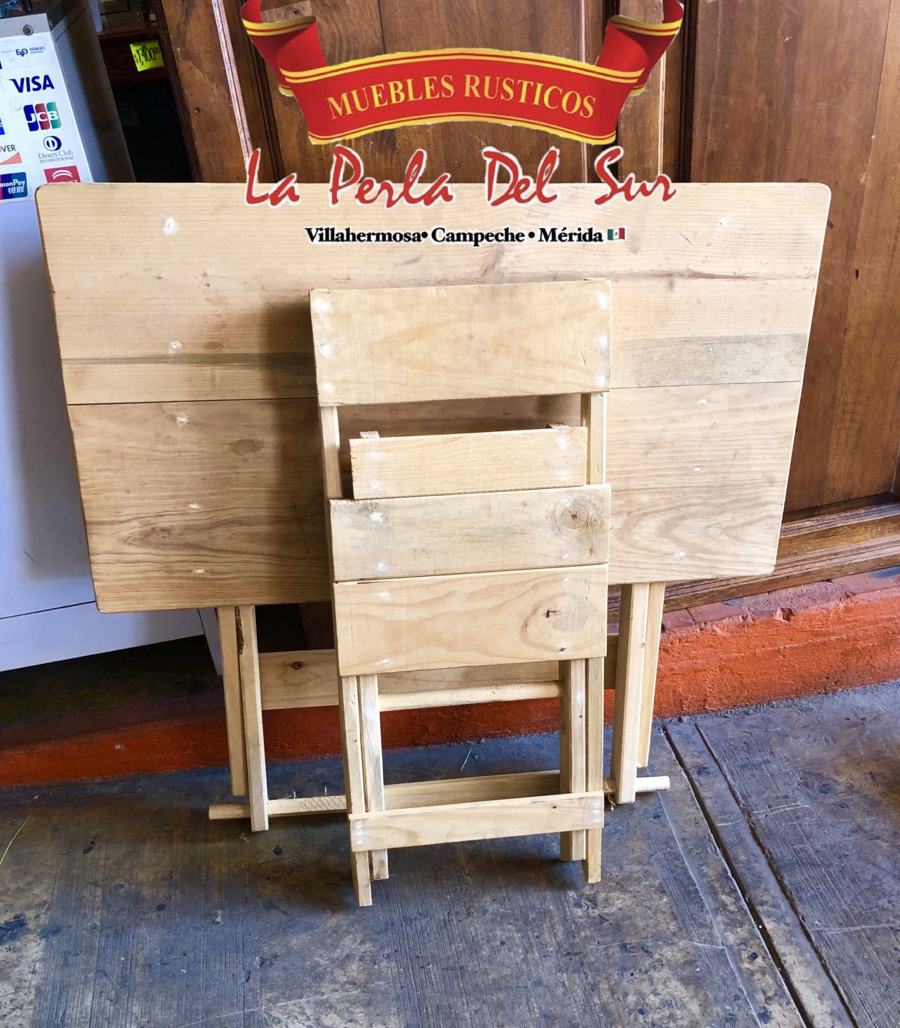 JUEGO DE MESA PLEGABLE Y SILLA PLEGABLE. (2 piezas) - Imagen 2