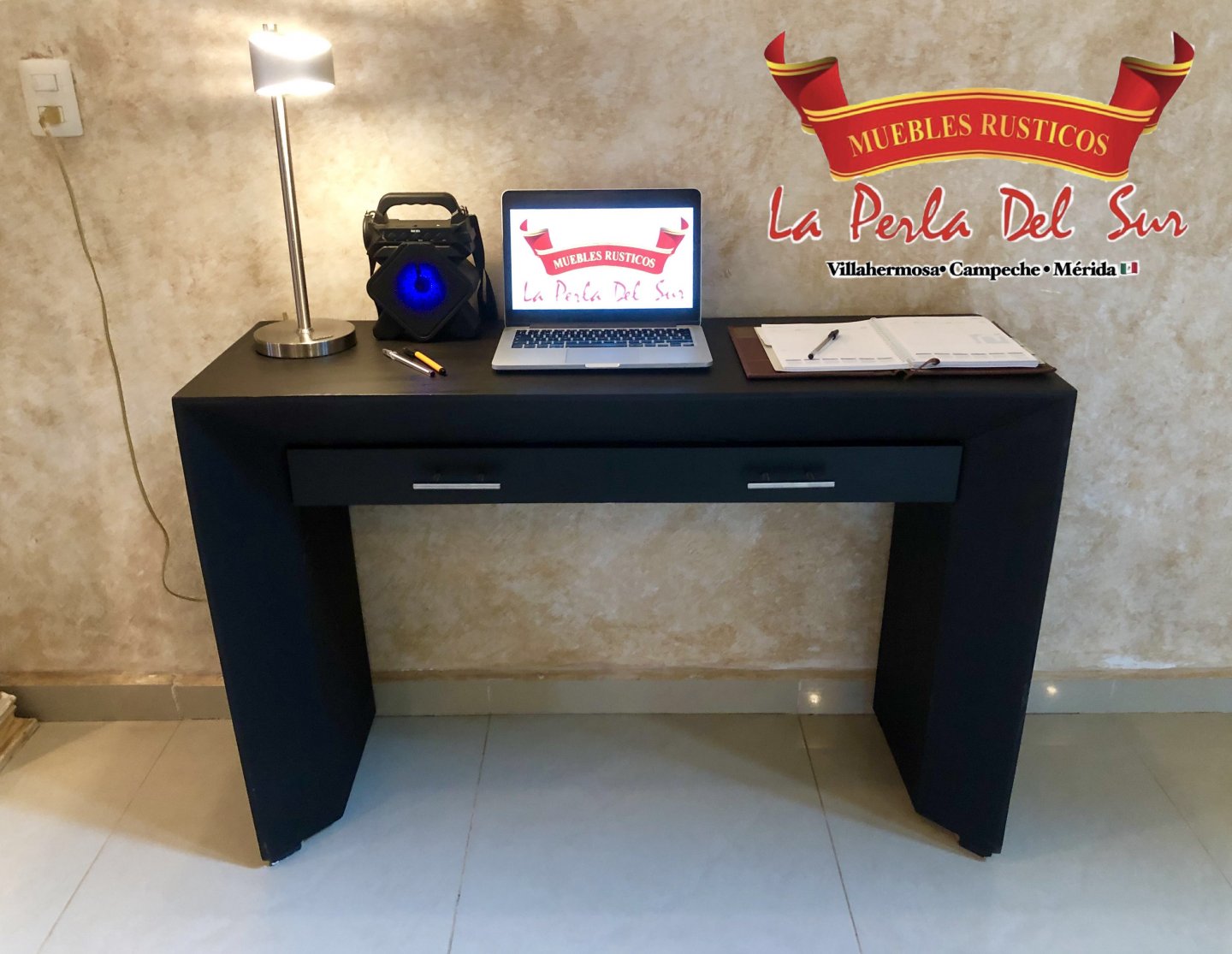 ESCRITORIO MINIMALISTA GRANDE DE 1 CAJON. - Imagen 3