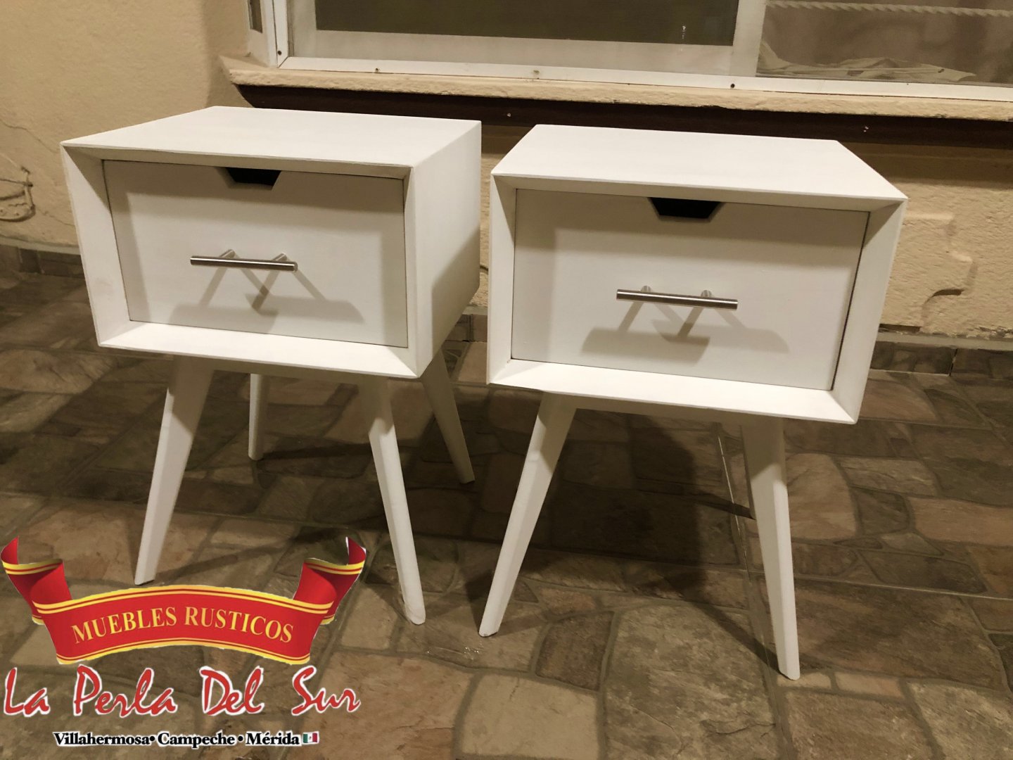 PAR DE BURO MODERNO 1 CAJON
