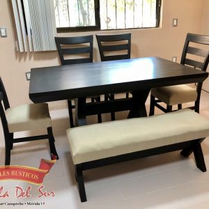 COMEDOR 6 SILLAS MODELO "CRUZETA"