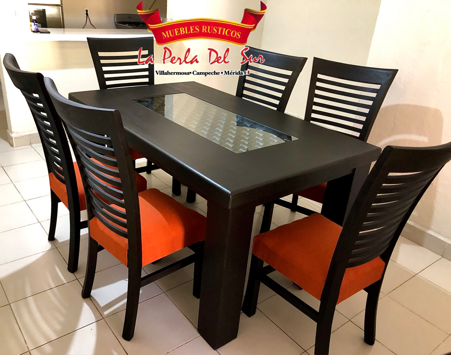 COMEDOR DE 6 SILLAS, MESA 4 PATAS R. "VALENCIA"