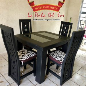 COMEDOR DE 4 SILLAS, MESA 4 PATAS R. "VALENCIA"