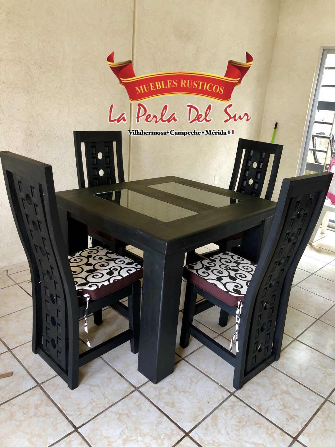 COMEDOR DE 4 SILLAS, MESA 4 PATAS R. "VALENCIA"