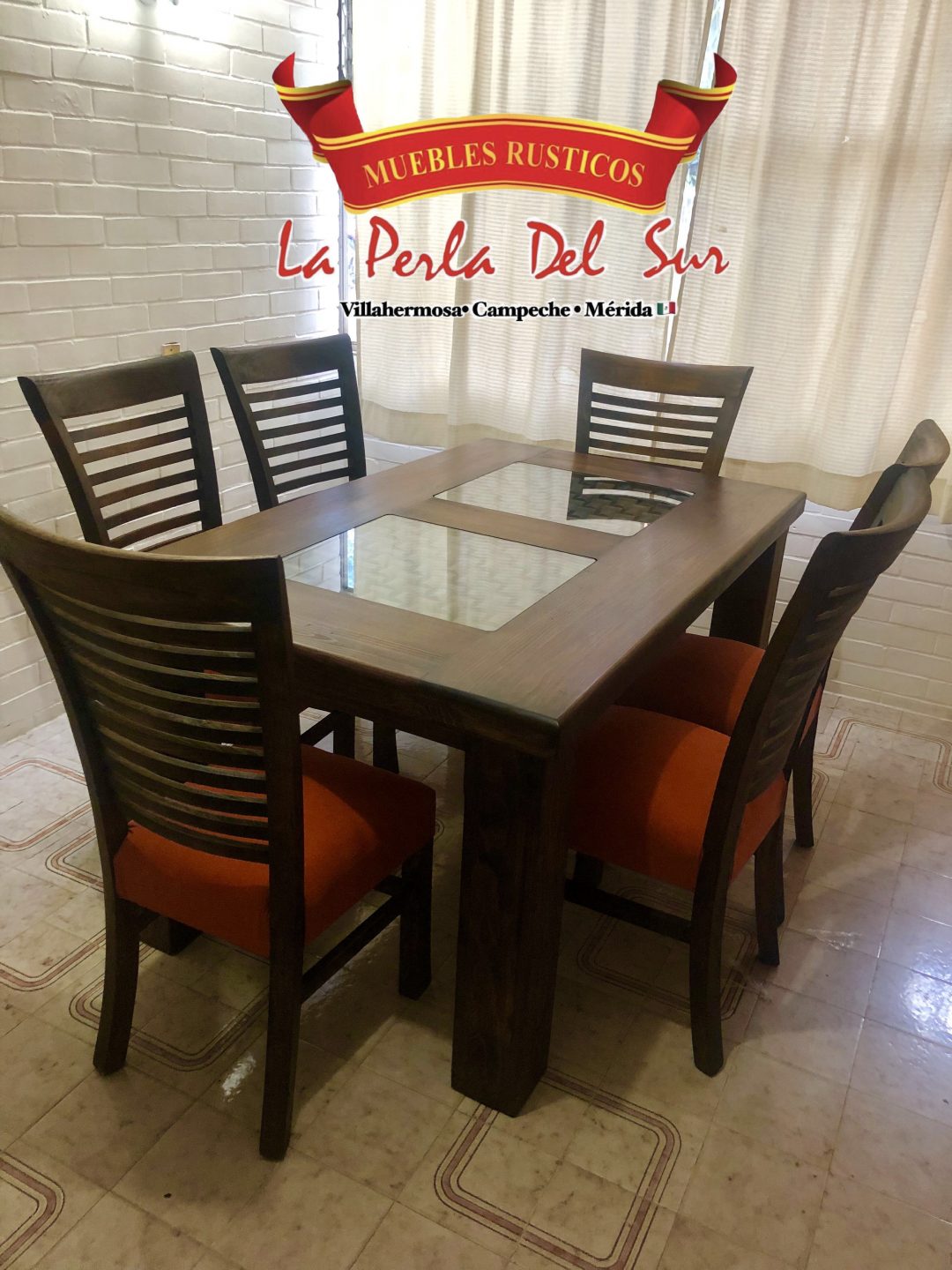 COMEDOR DE 6 SILLAS, MESA 4 PATAS R. "VALENCIA" - Imagen 3